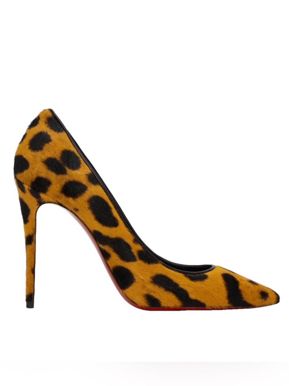 Christian Louboutin calfskin pony heels